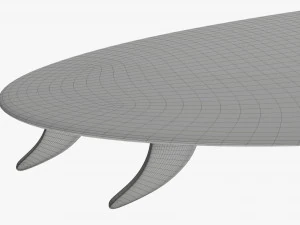 Deska surfingowa 01 Model 3D