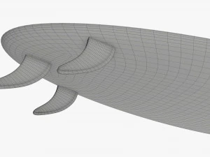 Deska surfingowa 01 Model 3D