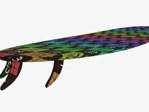 Deska surfingowa 01 Model 3D