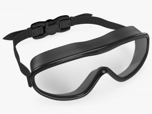 Swimming Goggles 01 black Modelo 3D
