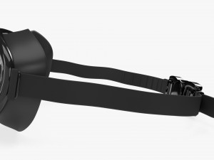 Swimming Goggles 01 black 3D Model