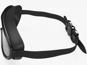 Swimming Goggles 01 black 3D Model