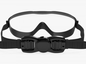 Swimming Goggles 01 black 3D Model