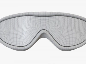 Swimming Goggles 01 black 3D Model