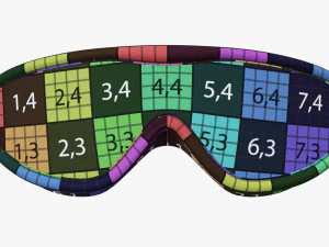 Swimming Goggles 01 black 3D Model