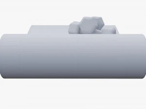 요가매트와 아령 3D 모델