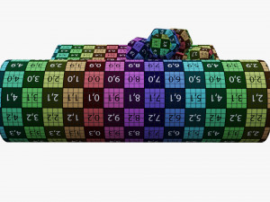Yoga mat and dumbbells 3D Модель