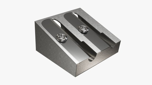 Double metal pencil sharpener Modelo 3D .c4d .max .obj .3ds .fbx .stl .blend 