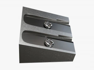 Double metal pencil sharpener 3D Model