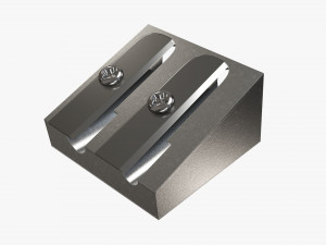 Double metal pencil sharpener Modelo 3D