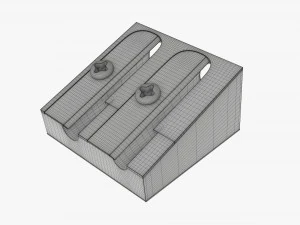 Double metal pencil sharpener 3D Model