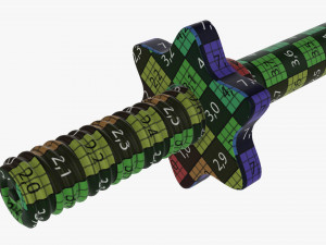Dumbbell handle 3D-Modell