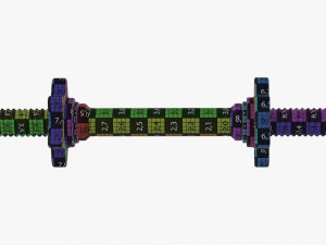 Dumbbell handle 3D-Modell