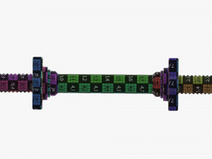 Dumbbell handle 3D-Modell