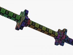 Dumbbell handle 3D-Modell