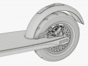 Monopattino elettrico 01 Modello 3D