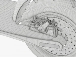 Monopattino elettrico 01 Modello 3D