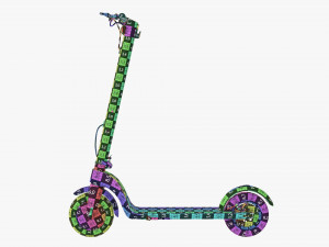 Electric scooter 01 3D Model