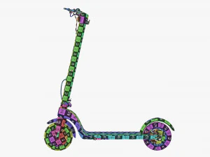 Monopattino elettrico 01 Modello 3D