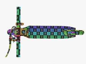 Monopattino elettrico 01 Modello 3D