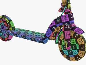 Monopattino elettrico 01 Modello 3D