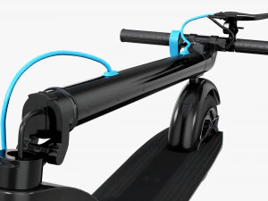 Scooter elettrico 01 piegato Modello 3D