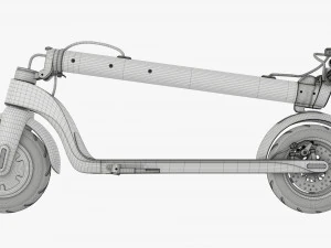 Scooter elettrico 01 piegato Modello 3D