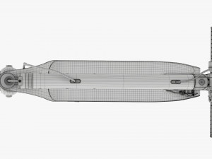 Electric scooter 01 folded Modelo 3D