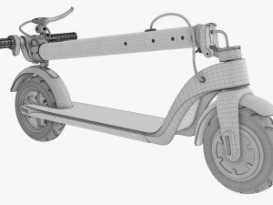 Scooter elettrico 01 piegato Modello 3D