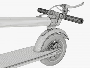 Electric scooter 01 folded Modelo 3D