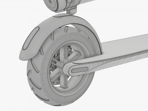 Electric scooter 01 folded Modelo 3D
