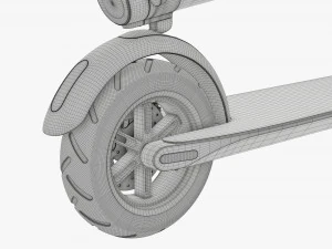 Scooter elettrico 01 piegato Modello 3D