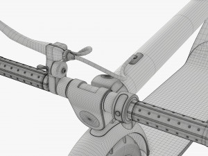 Electric scooter 01 folded Modelo 3D