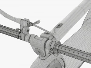 Scooter elettrico 01 piegato Modello 3D