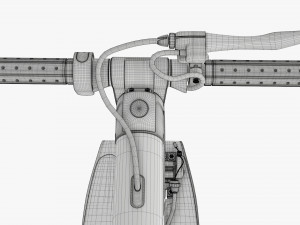 Electric scooter 01 folded Modelo 3D