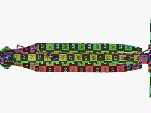 Scooter elettrico 01 piegato Modello 3D