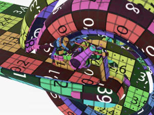 Scooter elettrico 01 piegato Modello 3D