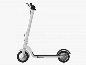 Electric scooter 01 white 3D Model
