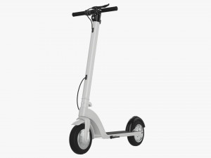Electric scooter 01 white Modelo 3D