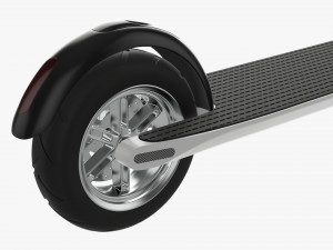 Electric scooter 01 white Modelo 3D