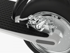Electric scooter 01 white Modelo 3D