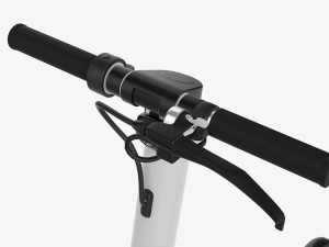 Electric scooter 01 white Modelo 3D