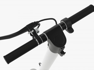 Electric scooter 01 white Modelo 3D
