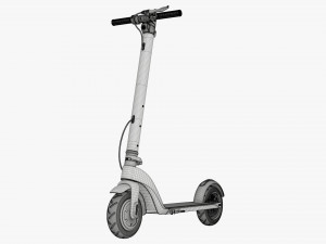 Electric scooter 01 white Modelo 3D
