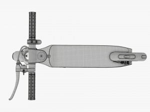 Electric scooter 01 white Modelo 3D
