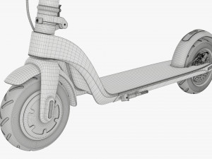 Electric scooter 01 white Modelo 3D