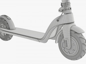 Electric scooter 01 white Modelo 3D
