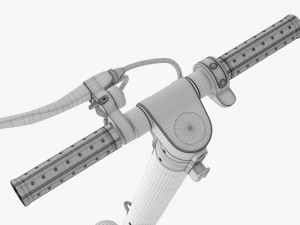 Electric scooter 01 white Modelo 3D