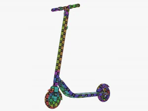 Electric scooter 02 3D Model