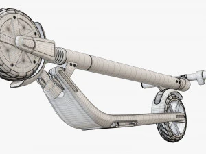 Electric scooter 02 folded 3D Model